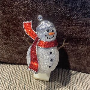 Bath & Body Works Glitter Snowman Wallflower Plug